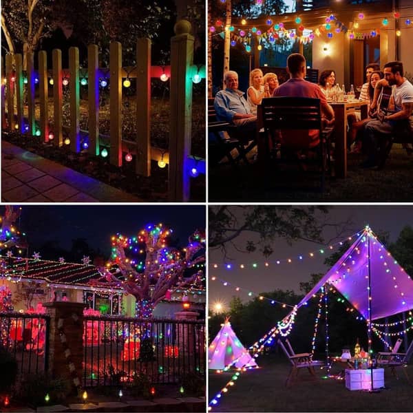 Guia luces esferas RGB Solar color 30 luces